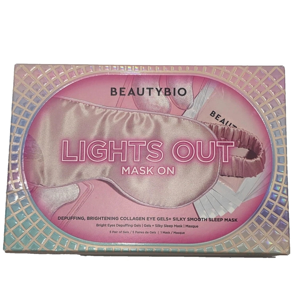 Beauty Bio Pink Sleep Mask and Eye Gel Set